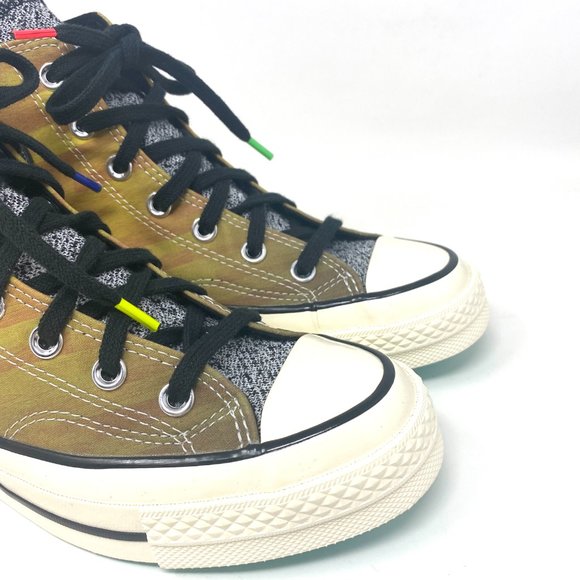 💖MEGA SALE💖Converse Men's 171692C CHUCK 70 HI Brown Solar Red Electric Aqua - Picture 9 of 12